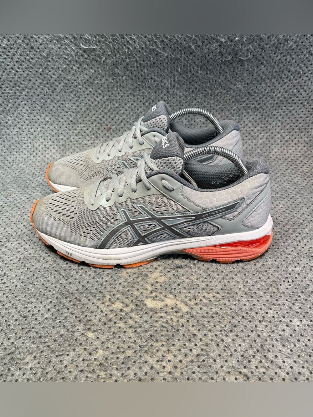 Asics GT-1000 Grey Orange Running Shoes Size 9 Women’s
